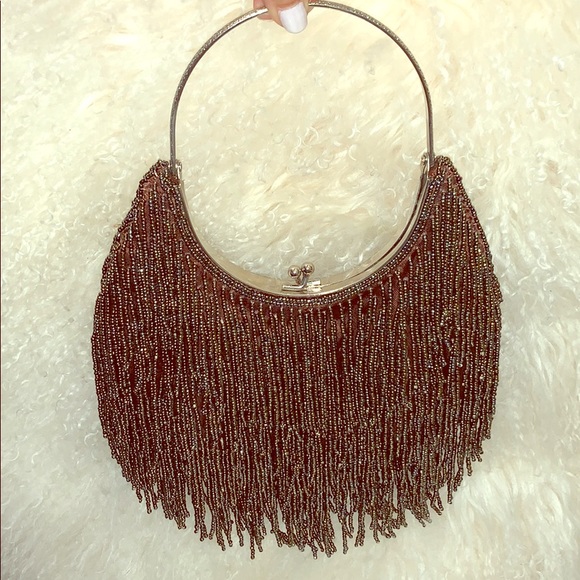 ARDEN B. BEADED EVENING BAG WITH BRACELET HANDLE - Picture 1 of 4